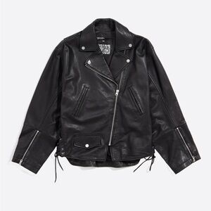 Women's Black Leather Jacket
